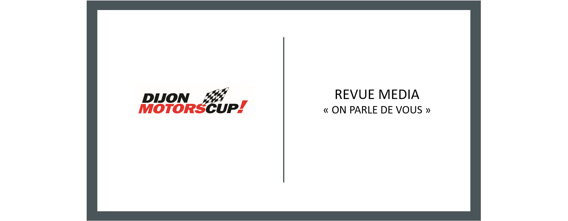 Dijon Motors Cup 2024 - Press Release